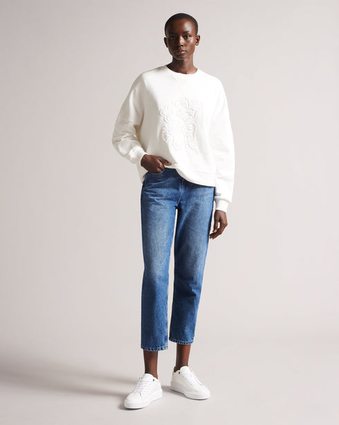 <P>Perforated Magnolia Platform Sneaker</P>